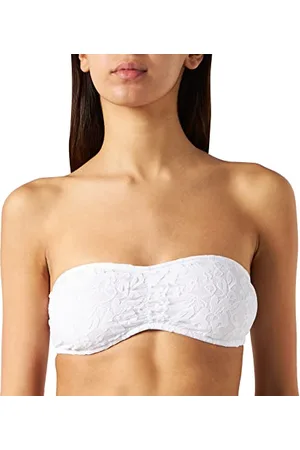 Urban classics Damen TB586-Ladies Laces Bandeau Top, White, XS