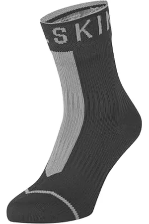 Sealskinz Unisex Allwetter Wasserdichte Socken mit Hydrostop – Knöchellang, Schwarz, S, 11100062010
