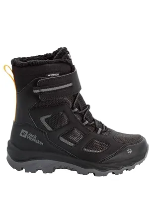 Jack Wolfskin Unisex Kinder Vojo Wt Texapore High K, Phantom / Burly Yellow Xt, 32 EU