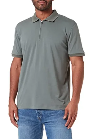 SELECTED SELETED HOMME Herren SLHFAVE Zip SS Polo Poloshirt, , L