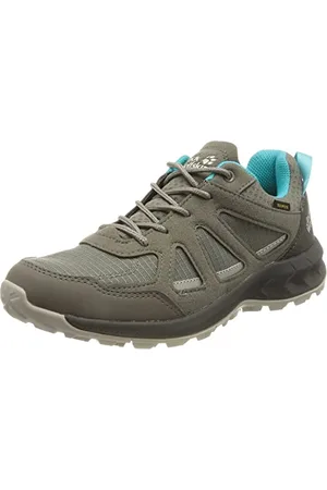 Jack Wolfskin Damen Woodland 2 Texapore Low W Sneaker, Grey/Light Blue, 36 EU