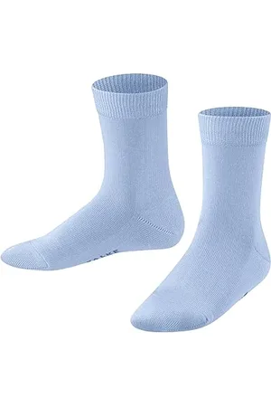 Falke Unisex Kinder Socken Family K So nachhaltige Baumwolle einfarbig 1 Paar, , 23-26