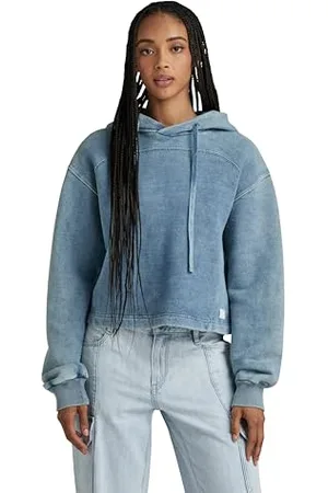 G-Star RAW Damen Overdyed Loose Hooded Sweatshirt, , XS