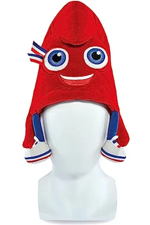 Doudou et Compagnie Offizielle Mütze Phryge Maskottchen der Olympischen und Paralympischen Spiele 2024 – Mütze Maskottchen gepolstert – – Einheitsgröße – JO2433