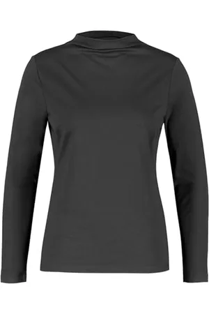 Gerry Weber Damen Langarmshirt mit Turtleneck Langarm unifarben 40