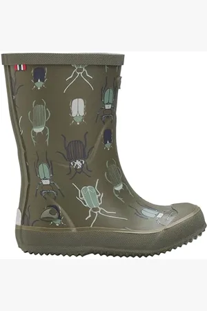 Viking Indie Print Rubber Boots, Khaki/Linen, 32
