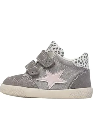 Falcotto Jungen Mädchen Alnoite High 2 Vl. Lauflernschuh, Silber/schwarz, 23 EU