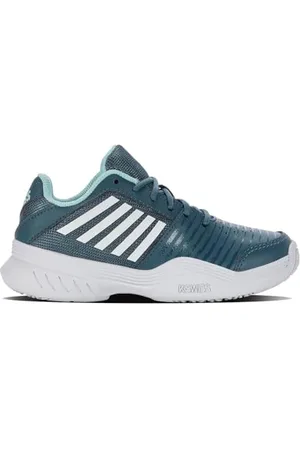 K-Swiss Performance Court Express Omni Tennis Shoe, Indian Teal/White/Aqua Splash, 32 EU
