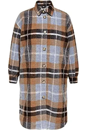 ONLY Damen Carandrea Long Shacket Cc Otw Mantel, , XL Große Größen EU
