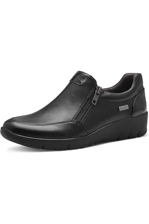 Jana Damen Slipper Wasserabweisend Vegan, Schwarz , 39 EU