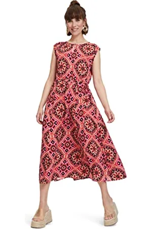 Cartoon Damen Sommerkleid mit Muster ,40