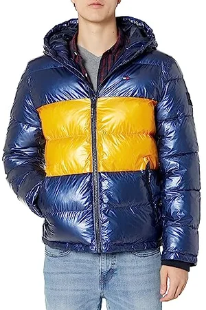 Tommy Hilfiger Herren Hooded Puffer Jacket (Standard and Big & Tall) Daunenalternativer Mantel, , M