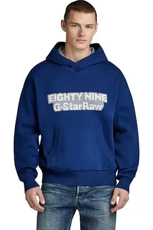 G-Star RAW Herren Graphic Loose Knitted Hoodie, , M