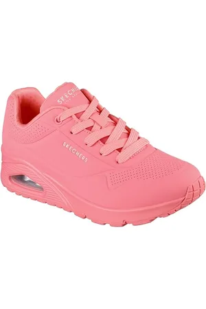 Skechers Damen on Air UNO Stand AUF Luft, Korallen-Durabuck-Mesh, 37.5 EU