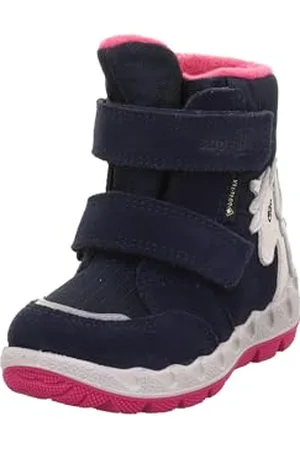 Superfit Jungen Mädchen Icebird Schneestiefel, BLAU/PINK 8020, 20 EU Schmal
