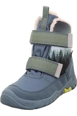 Superfit Jungen TRACE warm gefütterte Gore-Tex Stiefel, BLAU/GELB 8000