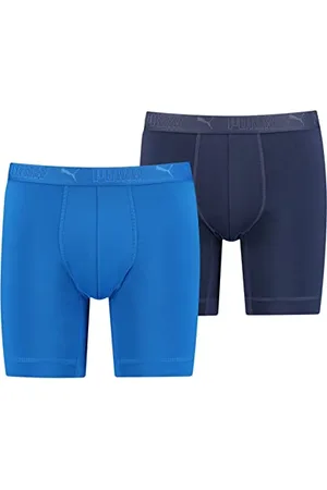 PUMA Herren Sport Microfibre Boxershorts, Blue Combo, L EU