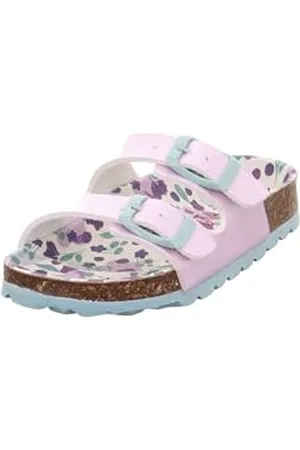 Superfit Fussbettpantoffel Hausschuh, Lila/Türkis 8520, 26 EU