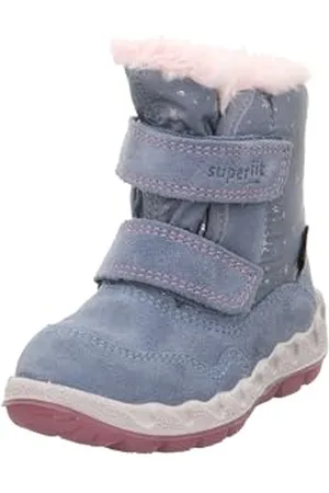 Superfit Mädchen ICEBIRD warm gefütterte Gore-Tex Stiefel, BLAU/ROSA 8010