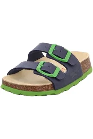 Superfit Jungen Fussbettpantoffel Pantoffeln, Blau (Ocean Kombi 82), 26 EU