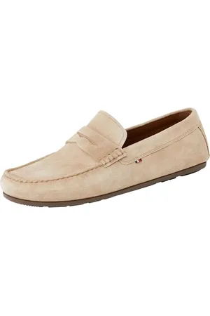 Tommy Hilfiger Herren Loafer aus Wildleder, Beige (Beige/Brown), 44