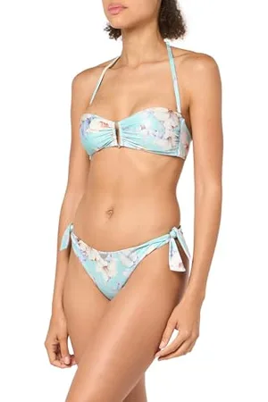 Emporio Armani Kurzes Bikini-Set mit Blumenmuster und Band und Schleife