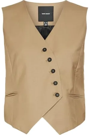 VERO MODA Damen Vmhailey Sl Waistcoat Anzugweste, , 40