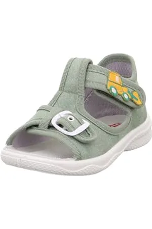 Superfit Baby-Jungen Polly Hausschuhe, Hellgrün/Silber 7500, 18 EU