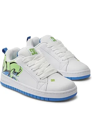 Dcshoes Court Graffik Sneaker, White/Graffiti Print, 28 EU