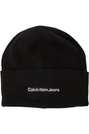 Calvin Klein Jeans Damen INST EMBRO BEANIE K60K612651, Black (Black/Peach Whip), OS