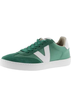 victoria Low-Top Unisex Berlin Ciclista Nylon & Kontrast-Teile & Passende Spaltleder 1126193 für Erwachsene Verde 44