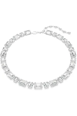 Swarovski Millenia Tennis Halskette, Oktagon-Schliff, , Rhodiniert, Einheitsgröße