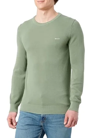 GANT Herren Cotton Pique C-Neck Pullover, , M EU