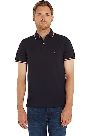 Tommy Hilfiger Herren Poloshirt Kurzarm Core Tommy Tipped Slim Fit, , XS