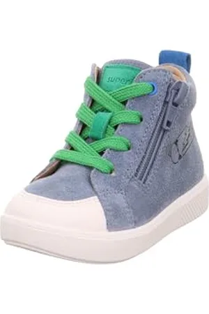 Superfit Baby-Jungen SUPIES Lauflernschuhe, Blau/Grün 8010, 21 EU