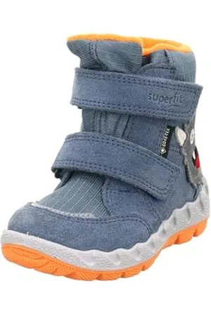 Superfit Jungen ICEBIRD warm gefütterte Gore-Tex Stiefel, HELLBLAU/ORANGE 8000