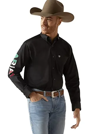 Ariat Big and Tall Herren T-Shirt mit Team-Logo, langärmelig, Cav SMU, Mittel