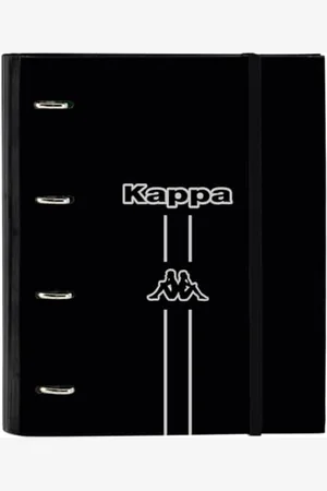 Safta KAPPA DARK Ordner mit 4 Ringen, 35 cm, mit 100 A4-Blättern, ideal für Kinder verschiedener Altersgruppen, bequem und vielseitig, Qualität und Widerstandsfähigkeit, 27 x 3,5 x 32 cm, , M