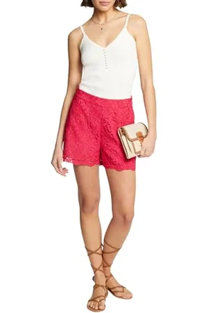 Morgan Enganliegende Shorts Spitze 42