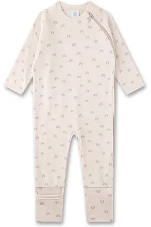 Sanetta Baby-Overall Regenbogen | Praktischer und bequemer Unisex-Strampler aus Bio-Baumwolle. Baby Overall 086