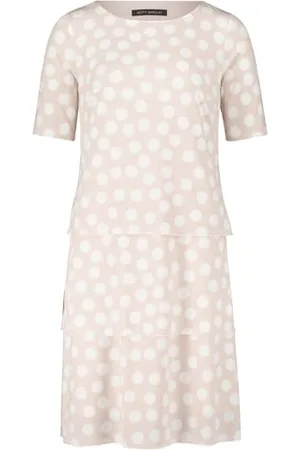 Betty Barclay Damen Stufenkleid Kurzarm Rose/Cream,36