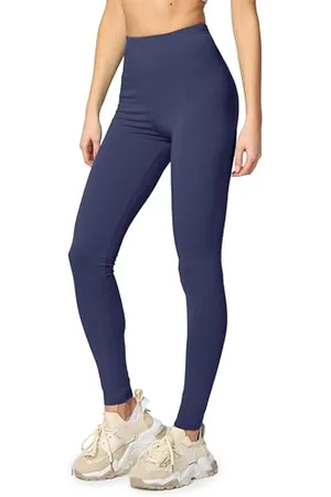 Merry Style Leggings Damen Baumwolle für das ganze Jahr Bequeme Leggings Blickdicht Damen Ideal für Yoga Sport Gym und Freizeit MS10-198 ( , L)