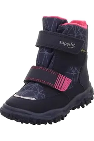 Superfit Mädchen HUSKY warm gefütterte Gore-Tex Schneestiefel, BLAU/PINK 8020, 41 EU