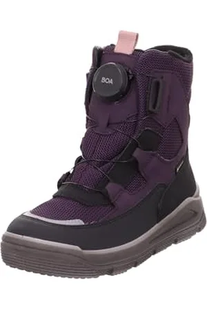 Superfit Mädchen Mars warm gefütterte Gore-Tex Schneestiefel, SCHWARZ/LILA 0060, 27