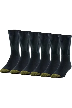 Gold Toe Herren Cotton Blend Athletic Crew, 6-Pairs Socken, , Large (6er Pack)