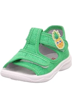 Superfit Jungen Polly Hausschuh, GRÜN 7010, 21 EU