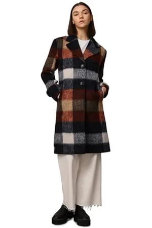 ONLY Damen ONLALINA Life Check Wool Coat CC OTW Mantel, , 38