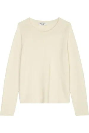 Marc O’ Polo Marc OߴPolo Denim Damen Pullover aus Bio-Baumwolle mit Rundhalsausschnitt, Beige , L