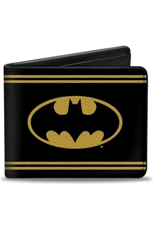 Buckle Herren Bifold Wallet Batman Zweifalten-Geldbörse, , 10.1 cm x 8.89 cm