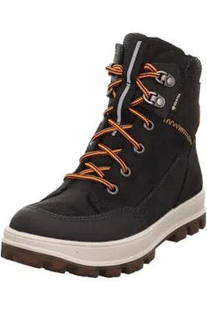 Superfit Jungen TEDD warm gefütterte Gore-Tex Stiefel, SCHWARZ/ORANGE 0000
